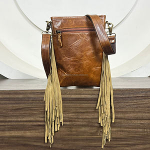 Bolsos bandolera con flecos de piel de vaca y pelo de lujo a la moda al por mayor bolsos de diseño de tablero a cuadros con correa ajustable para mujer - Product Image 5