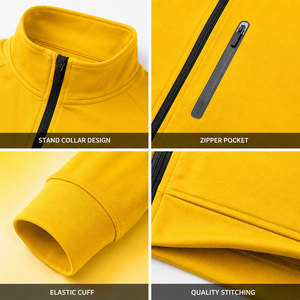 เสื้อแจ็คเก็ตสีเหลืองสดใสสำหรับผู้ชาย ดีไซน์คอตั้ง แขนยาว มีกระเป๋าข้าง ราคาประหยัด กันน้ำ - Product Image 4