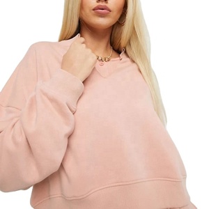 Wholesale Women's Casual Lounge Wear Track Suit With Drawstring Hem Women's Plain Pullover Full Sleeve Sweat Suit - Product Image 4