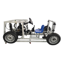 Equipo Educativo, Chasis de Automóvil, Plataforma de Entrenamiento de Vehículos, Simulador de Enseñanza de Electricidad Automotriz en Laboratorio Escolar