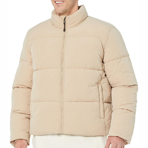 Veste matelassée légère à capuche pour homme, vêtement d'extérieur chaud et isolé pour l'hiver, avec fermeture éclair intégrale et poches latérales - Product Image 3
