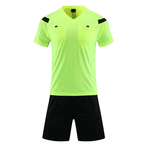 Custom Match Referee Uniform Men Women Soccer Referee Shirt <b>Shorts</b> Set Official Kit Wholesale Supplier - Product Image 6