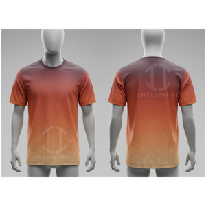 เสื้อยืดแขนสั้นผู้ชาย คอโอ ทรงปกติ ผ้าฝ้าย 100% พิมพ์ลายไล่สีด้วยเทคนิคฮีททรานเฟอร์ ระบายอากาศได้ดี สวมใส่สบาย - Product Image 1