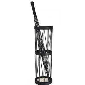 Slim Rectangular Metal Mesh Umbrella Stand Black Entryway Walking Stick Holder Space Saving Indoor Cane Rack with Drip Tray Base - Product Image 3