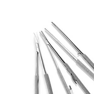 Castroviejo micro needle holder set 3 pcs tc forceps german dental eye microsurgery instruments stainless steel surgical tools - Product Image 2