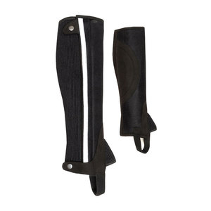 Mini Chaps de Cuero Duraderos para Caballos, Diseño de Cuero Liso para Entrenamiento Ecuestre al Aire Libre - Product Image 1