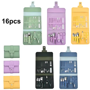 Juego de Manicura y Pedicura Profesional de Acero Inoxidable, Duradero, Color Personalizado, para Hombres y Mujeres, Uso Doméstico, Última Tendencia, Nuevo Estilo - Product Image 2