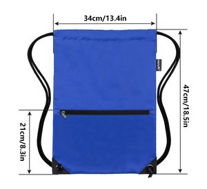 Sac de sport promotionnel à cordon de serrage, personnalisable avec logo, en tissu de coton écologique, sac à dos de gym pour clubs sportifs et événements d'entreprise - Product Image 1