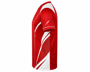 Camiseta de Fútbol Roja Energética 2026, Diseño Atractivo, Nombre y Número del Jugador Personalizables, Secado Rápido, Manga Corta, 100% Poliéster - Product Image 4