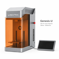 Grabador Láser Frío UV de 5W 355nm para Marcado, Venta al por Mayor, Precisión de 0.001mm para Cristal, Vidrio, Joyería, Conchas, 5000mm/s, Tipo Escritorio