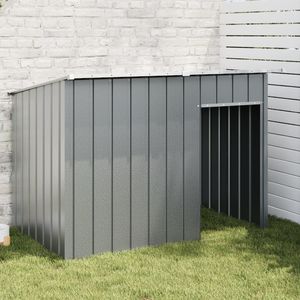 Nichoir pour chien en acier galvanisé anthracite 60,2 x 35,8 x 43,3 pouces, cage et maison pour animaux de compagnie - Product Image 1