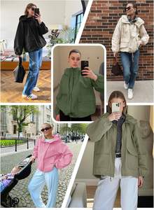 Chaqueta Cortavientos para Mujer, Ligera, Impermeable, Resistente al Viento, Elegante, para Senderismo y Running al Aire Libre 2026 - Product Image 5