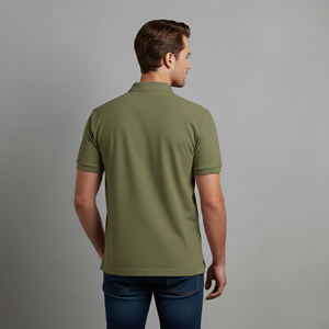 Chemises polo de rugby slim fit 100 % coton de qualité supérieure, sur mesure, manches courtes, couleur unie, classiques, pour homme - Product Image 3