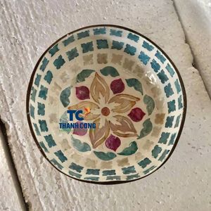 Cuenco de Nácar al por Mayor B2B, Producto de Alta Rentabilidad, Cuenco de Laca de Cáscara de Coco Natural Vietnamita Personalizado al por Mayor - Product Image 1