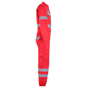 Overol de alta visibilidad ignífugo, chaqueta de protección para hombre, overol de seguridad de algodón ignífugo e impermeable, ropa de trabajo de alta visibilidad OEM - Product Image 3