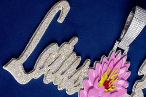 Colgante con Nombre de Moissanita VVS Personalizado de Calidad Premium, Estilo Hip Hop, Plata 925 con Incrustaciones, Certificado IGI, Engaste de Garra, Joyería Fina - Product Image 6