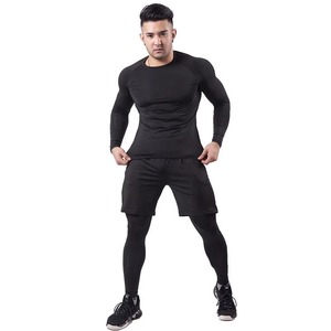 Ensemble short de compression de lutte personnalisé pour homme, respirant, léger, 100 % polyester, anti-UV, idéal pour le grappling - Product Image 1
