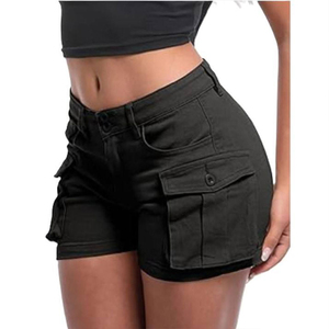 Shorts de Mezclilla para Mujer, Estilo Casual, Ajustados, de Secado Rápido y Transpirables, para Correr y Gimnasio, Nueva Llegada - Product Image 3