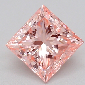 IGI Certified 2.00CT Princess Cut Fancy Intense Pink Lab <b>Diamond</b> Loose Synthetic <b>Diamond</b> for Engagement <b>Ring</b> Jewelry - Product Image 1