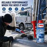Getsun Diesel Anti-Gel, abaisseur de point de gel, protection démarrage à froid, traitement du carburant, anti-gélifiant, optimiseur de fluidité, hiver