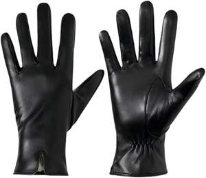 Guantes de Cuero Negro de Primera Calidad |   Cuero Vacuno Genuino |   Duradero, Suave y Elegante |   Fabricante y Exportador de Pakistán - Product Image 2