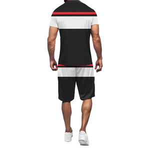 Ensemble homme chemise à manches courtes et short assorti, tenue décontractée estivale pour les vacances, ensemble d'été pour homme en vente à prix raisonnable - Product Image 6
