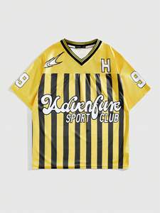 Maillot de football américain personnalisé 2026 en gros – T-shirt d'entraînement ample et épais en maille, coupe oversize, style streetwear, haut de performance - Product Image 2