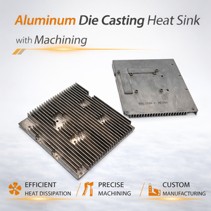 Disipador de Calor de Aluminio Fundido a Presión con Mecanizado, Aplicación Industrial, Color y Tamaño Personalizados, Servicio OEM - Product Image 2