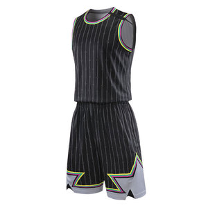 Wholesale <b>Supplier</b> New Design Sportswear Basketball Jersey Short Set Reversible Basketball Uniform Customized Pattern Breathable - Product Image 2