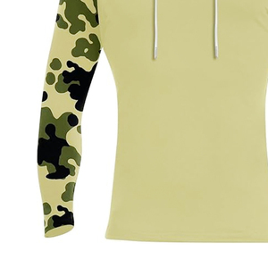 Men's Fitted Hooded Long Sleeve Camouflage Fishing Jersey Moisture Wicking Polyester All Seasons Sport Top - Product Image 6