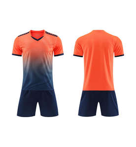 Tenue de football personnalisée 2025, maillot de football bleu et blanc, ensemble complet, uniformes et kits de football pour enfants - Product Image 5