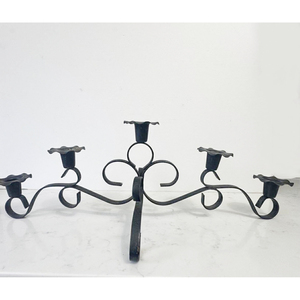 Portavelas de Hierro Trenzado Negro, Hecho a Mano, Resistente al Calor, para Decoración del Hogar - Product Image 4