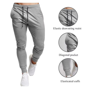 Pantalon de jogging décontracté pour homme, taille élastique, grande taille, coupe ample, vêtement de sport et de fitness, modèle fin pour le printemps - Product Image 1