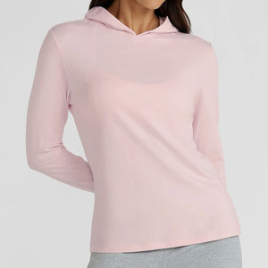 Long Sleeved Top High Stretch Yoga Women Hoodie Design Shirt Custom Regular Length Elastic Material <b>Thumb</b> Hole <b>Cuff</b> Design - Product Image 6