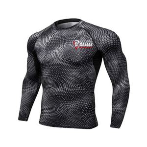 Vêtements de sport respirants à manches longues, prix de gros, hommes, sur mesure, uni, rashguard de sport, rashguards de fitness - Product Image 6