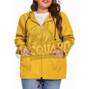 Chaqueta Cortavientos Ajustada para Mujer, Resistente al Agua, Ligera, con Capucha, para Correr, Gimnasio y Uso Diario - Product Image 2