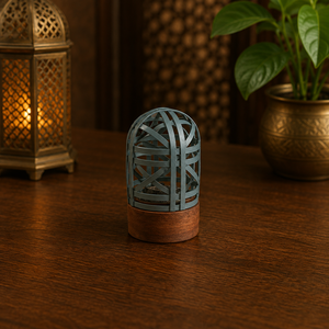 Stylish Wooden Bakhoor Burner Incense Holder Oud Mabkhara Charcoal Censer Arabic Home Fragrance Decor Ramadan Islamic <b>Eid</b> <b>Gift</b> - Product Image 2