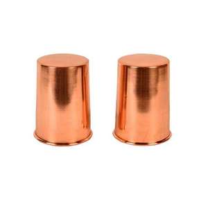 Gobelet à boire en cuivre à paroi droite, design minimaliste, verre à eau quotidien, tasse légère pour boissons, vente en gros en vrac, Inde - Product Image 2