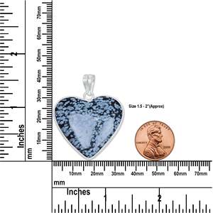 Collares con Colgante de Piedras Preciosas en Forma de Corazón, Plateados en Plata, Hechos a Mano, Surtidos, Regalo de Boda para Ella, Joyería de Compromiso Moderna - Product Image 4