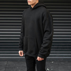 Sudadera con Capucha de Algodón Grueso de 500 g sin Cordones, Personalizada con Impresión, Tallas Grandes para Hombre - Product Image 4