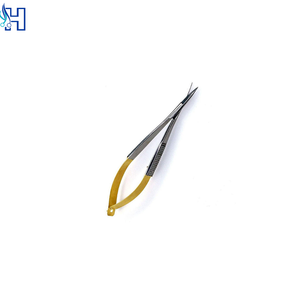 Professional Stainless Steel Nail Spring <b>Scissors</b> Curved Blade Sharp Tip Handle Custom Logo Precision Cuticle Manicure - Product Image 4