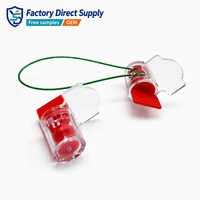 Sceau de compteur en polycarbonate étanche YSD avec code-barres et logo personnalisé pour boîtes d'utilité publique et armoires électriques