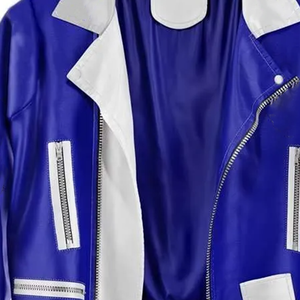 Vêtements de sororité grecque personnalisés ZPB, veste en simili cuir pour femmes avec logo grec brodé, style Marlin Brando, pour les acheteurs en gros B2B - Product Image 4