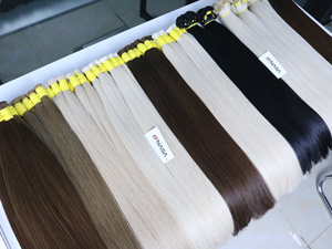 ผมต่อแบบเรมี่แท้28นิ้วแบบเวียดนามจมสอง100กรัมสีอ่อนสไตล์คลื่นธรรมชาติ - Product Image 6