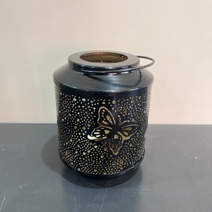 Metal Butterfly Candle Holder Hollow <b>Lantern</b> <b>Tea</b> <b>Light</b> Decorative Jar for Home Wedding Ramadan Decor - Product Image 6