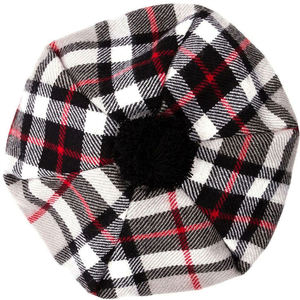 Sombrero Tradicional Escocés Tam O' Shanter, Color Gris Tartán Thompson, Lana de Cordero, Estilo Highland 2026 - Product Image 3