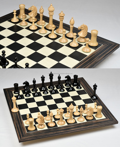 Jeu d'échecs en corne fabriqué à la main Planche et pièces de luxe avec un art inégalé - Product Image 1