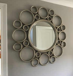 Decorative <b>Hanging</b> Metal Wall <b>Mirror</b> Handmade Luxury Design For Modern Home Office And Hotel Decoration - Product Image 1