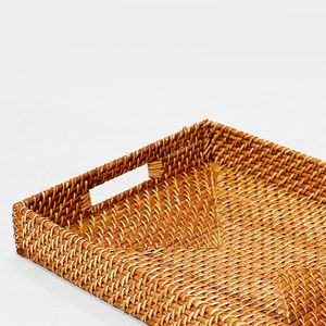 Bandejas de Servir de Ratán Tejido de Alta Calidad, Organizador Decorativo de Lujo para Cocina y Sala de Estar - Product Image 5