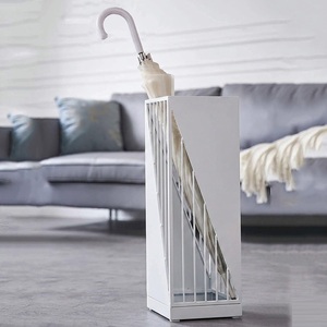 Space-Saving Geometric Metal <b>Umbrella</b> Rack Powder Coated Indoor Storage Stand For Entryway <b>Large</b> And Small <b>Umbrella</b> Organizer - Product Image 1